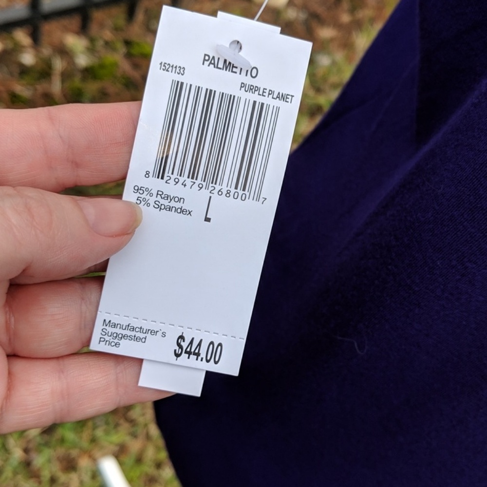 Royal purple studded shirt- Sale! - Picture 3 of 5